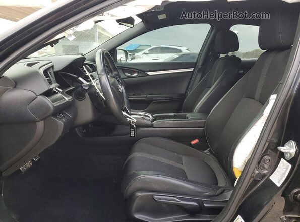 19XFC2F85ME200931 2021 HONDA CIVIC Black Front interior view