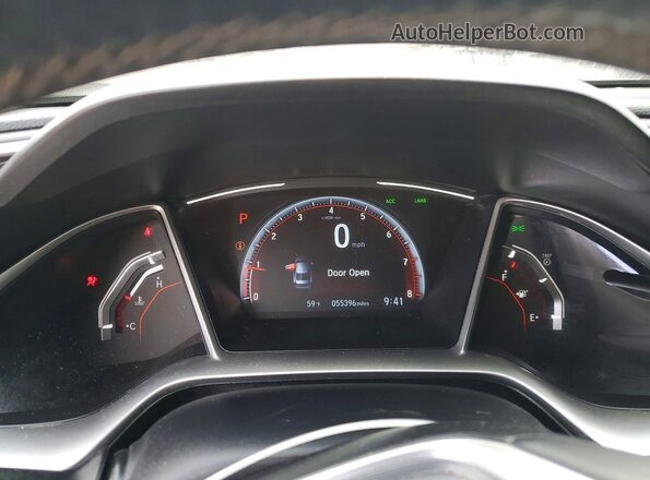 19XFC2F85ME200931 2021 HONDA CIVIC Black Instrument cluster view