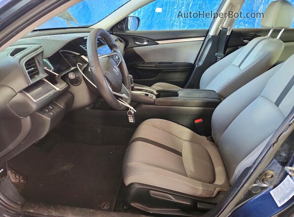 19XFC2F86HE024414 2017 HONDA CIVIC Blue წინა სალონის ხედი