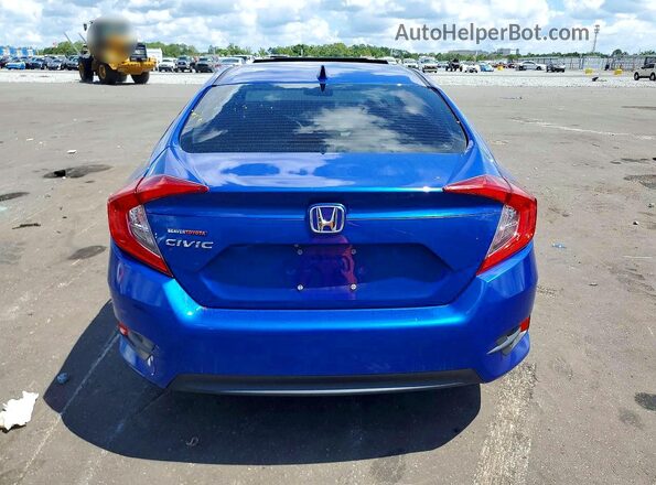 19XFC2F86JE015900 2018 HONDA CIVIC Blue Widok z tyłu