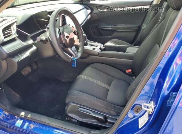 19XFC2F86JE015900 2018 HONDA CIVIC Blue Widok wnętrza z przodu