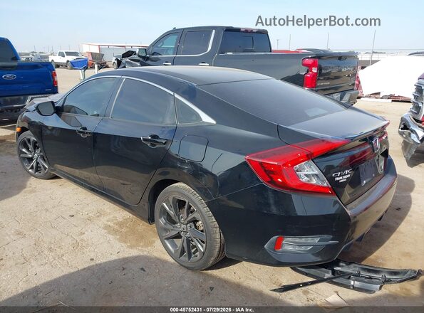 19XFC2F86KE014408 2019 HONDA CIVIC Black უკანა მარცხენა
