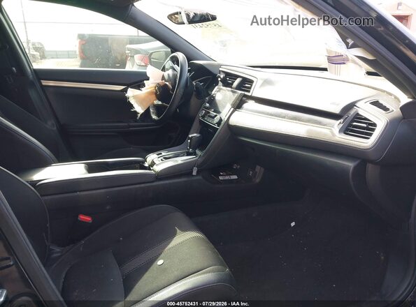 19XFC2F86KE014408 2019 HONDA CIVIC Black წინა სალონის ხედი