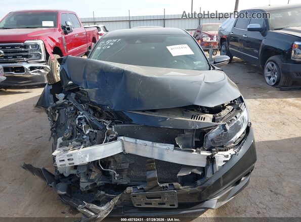 19XFC2F86KE014408 2019 HONDA CIVIC Black ხელსაწყოთა პანელის ხედი