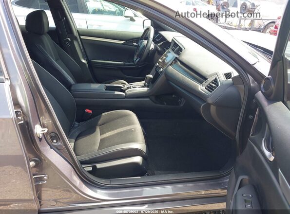 19XFC2F86KE023576 2019 HONDA CIVIC Gray Front interior view