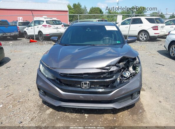 19XFC2F86KE023576 2019 HONDA CIVIC Gray Front view