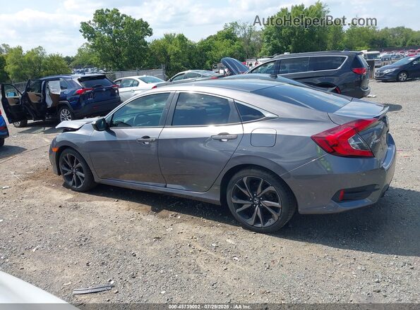 19XFC2F86KE023576 2019 HONDA CIVIC Gray 360 interior view