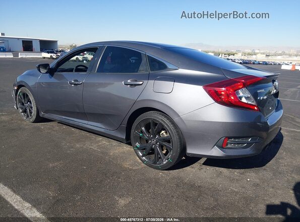 19XFC2F86KE035730 2019 HONDA CIVIC Gray უკანა მარცხენა
