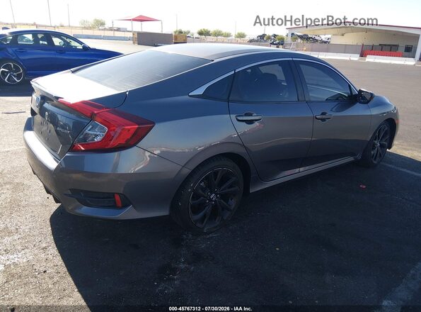 19XFC2F86KE035730 2019 HONDA CIVIC Gray უკანა მარჯვენა