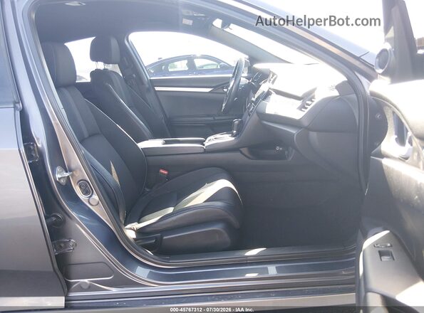 19XFC2F86KE035730 2019 HONDA CIVIC Gray წინა სალონის ხედი