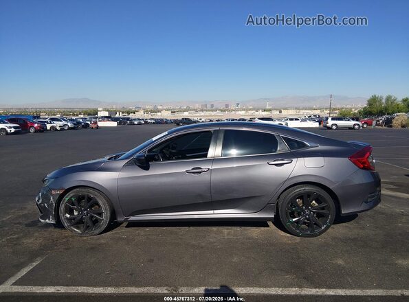 19XFC2F86KE035730 2019 HONDA CIVIC Gray სალონის 360-გრადუსიანი ხედი