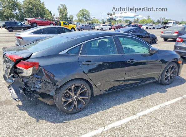 19XFC2F86LE210396 2020 HONDA CIVIC Black Задня права чверть