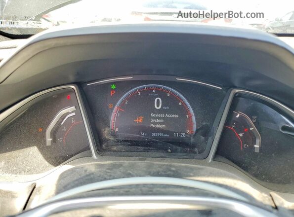 19XFC2F86LE210396 2020 HONDA CIVIC Black Вид щитка приладів
