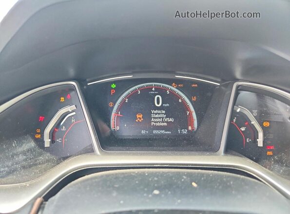 19XFC2F86ME004013 2021 HONDA CIVIC White Instrument cluster view