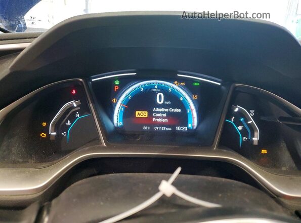 19XFC2F87HE005712 2017 HONDA CIVIC Blue Vista del cuadro de instrumentos