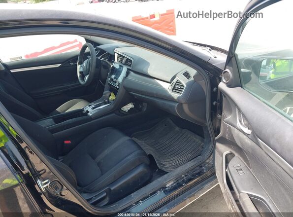 19XFC2F87HE007542 2017 HONDA CIVIC Black წინა სალონის ხედი