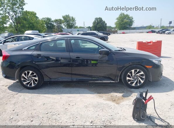 19XFC2F87HE007542 2017 HONDA CIVIC Black უკანა სალონის ხედი