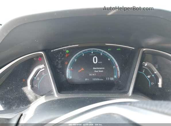 19XFC2F87HE007542 2017 HONDA CIVIC Black უკანა სავარძლების ხედი