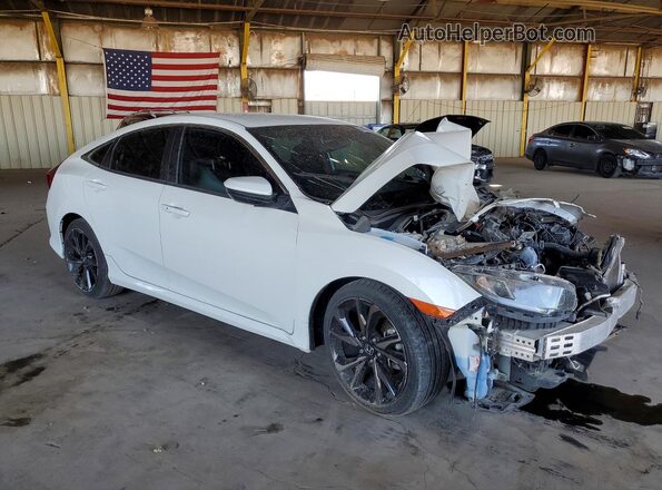 19XFC2F87KE008360 2019 HONDA CIVIC White Delantero derecho