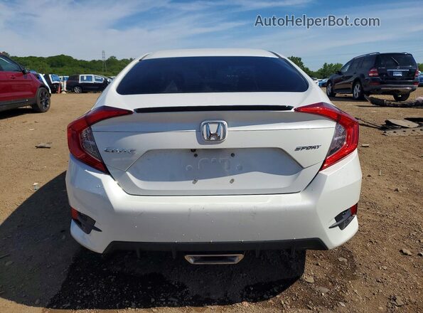 19XFC2F87KE023649 2019 HONDA CIVIC White Вид ззаду
