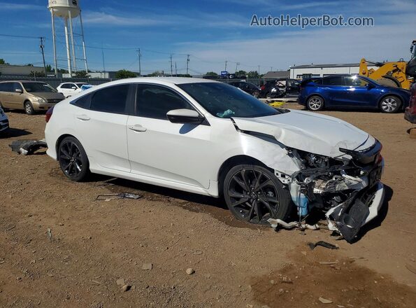 19XFC2F87KE023649 2019 HONDA CIVIC White Передня права чверть