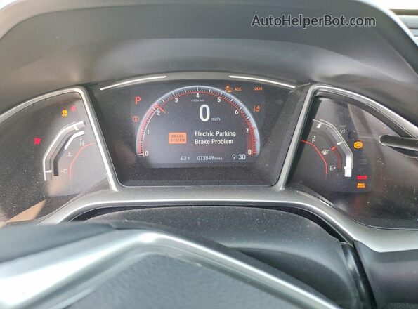 19XFC2F87LE009946 2020 HONDA CIVIC Silver Vista del cuadro de instrumentos