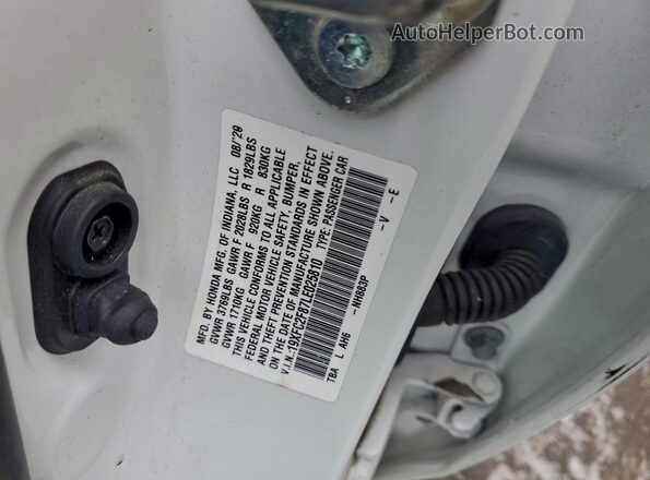 19XFC2F87LE025810 2020 HONDA CIVIC White ძრავის განყოფილების ხედი