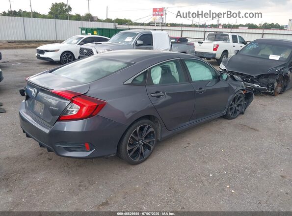 19XFC2F87ME202096 2021 HONDA CIVIC Gray უკანა მარჯვენა