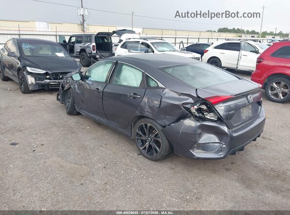 19XFC2F87ME202096 2021 HONDA CIVIC Gray უკანა მარცხენა