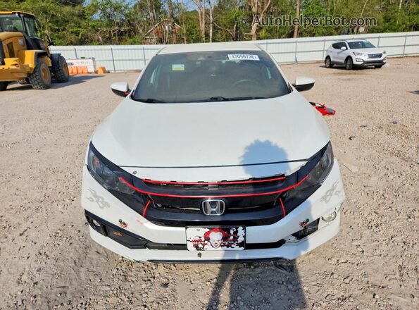 19XFC2F87ME203085 2021 HONDA CIVIC White Դիմացի տեսք