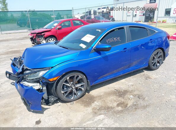 19XFC2F88KE001546 2019 HONDA CIVIC Blue Передня ліва чверть