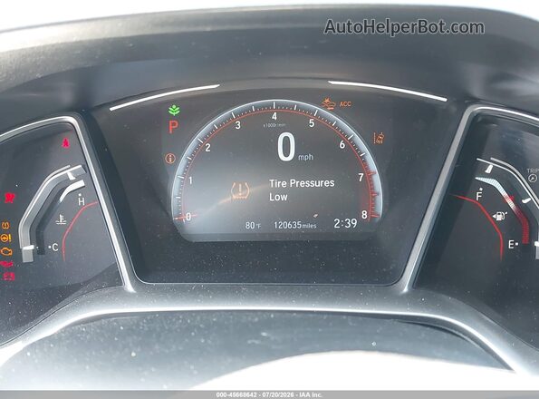 19XFC2F88KE001546 2019 HONDA CIVIC Blue Вид задніх сидінь