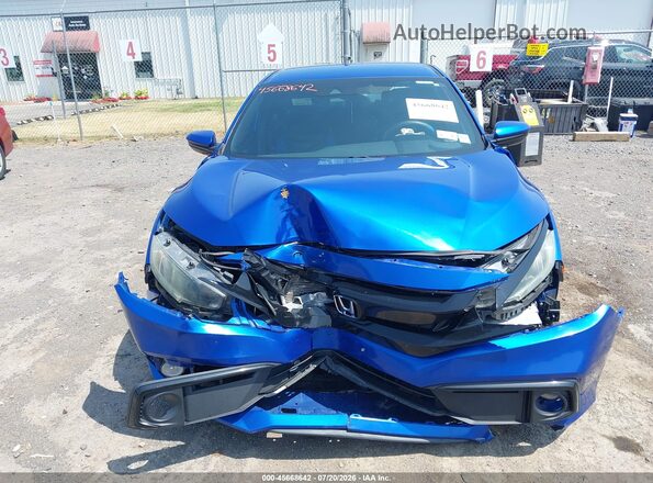 19XFC2F88KE001546 2019 HONDA CIVIC Blue Вид щитка приладів