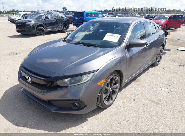 19XFC2F88KE004012 2019 HONDA CIVIC Серый Передняя левая четверть