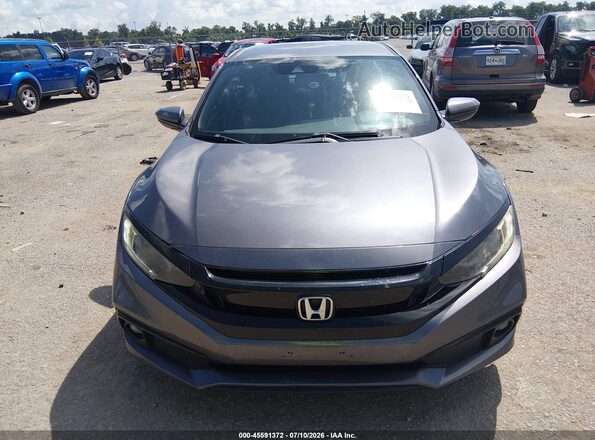 19XFC2F88KE004012 2019 HONDA CIVIC Серый Вид задней части салона
