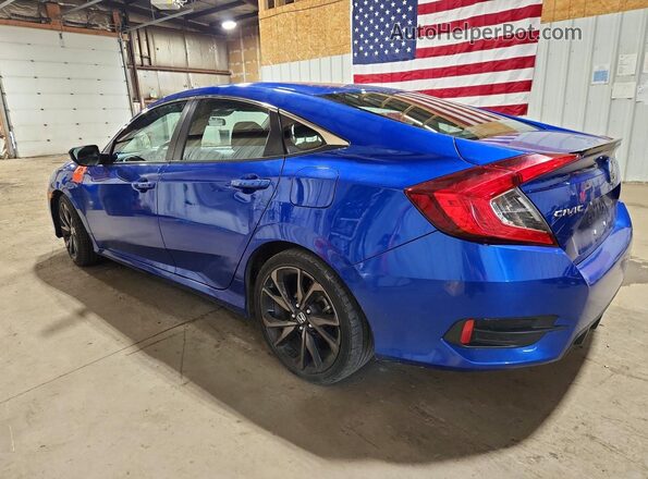 19XFC2F88KE009646 2019 HONDA CIVIC Blue Задня ліва чверть