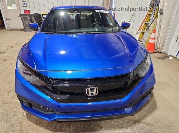 19XFC2F88KE009646 2019 HONDA CIVIC Blue Вид спереду