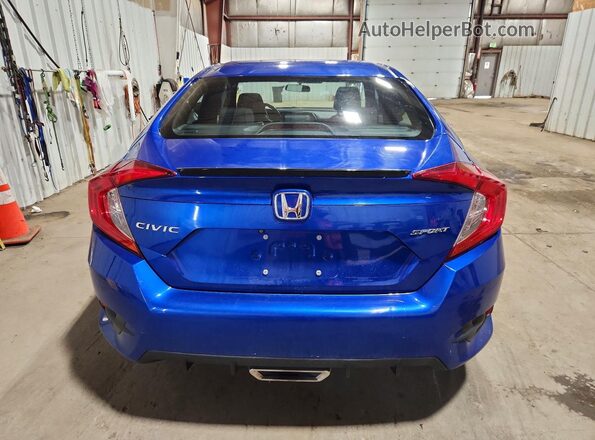 19XFC2F88KE009646 2019 HONDA CIVIC Blue Вид ззаду