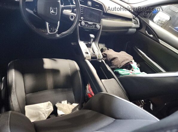 19XFC2F88KE009646 2019 HONDA CIVIC Blue Вид панелі приладів