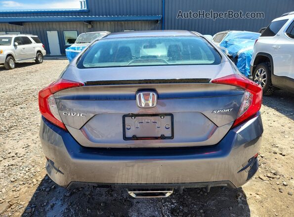 19XFC2F88KE043604 2019 HONDA CIVIC Gray უკანა ხედი