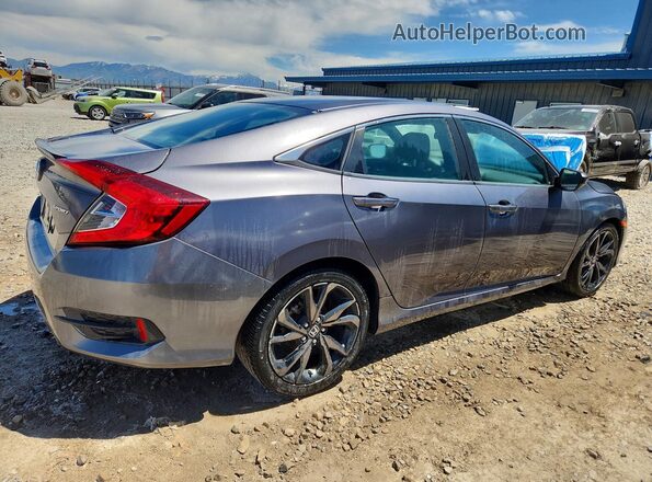 19XFC2F88KE043604 2019 HONDA CIVIC Gray უკანა მარჯვენა