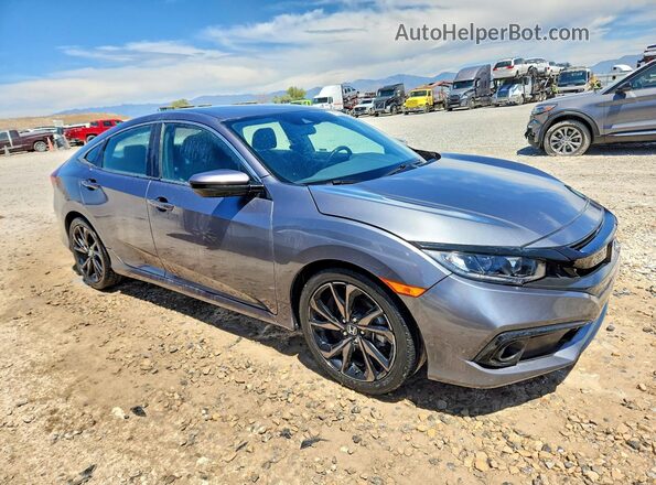 19XFC2F88KE043604 2019 HONDA CIVIC Gray წინა მარჯვენა