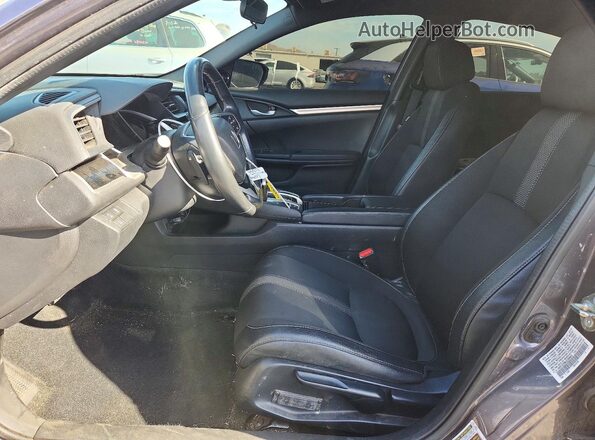 19XFC2F88LE205863 2020 HONDA CIVIC Gray Front interior view
