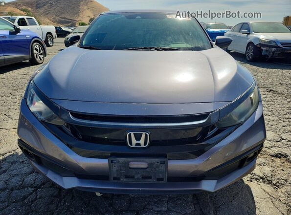 19XFC2F88LE205863 2020 HONDA CIVIC Gray Front view