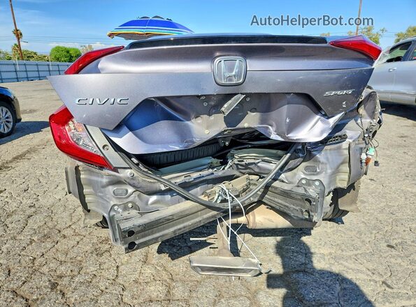 19XFC2F88LE205863 2020 HONDA CIVIC Gray Rear view