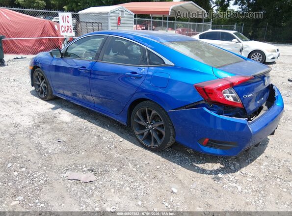 19XFC2F89KE010000 2019 HONDA CIVIC Blue Задня ліва чверть