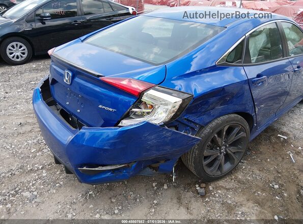 19XFC2F89KE010000 2019 HONDA CIVIC Blue Вид спереду