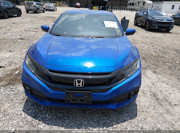 19XFC2F89KE010000 2019 HONDA CIVIC Blue Вид щитка приладів