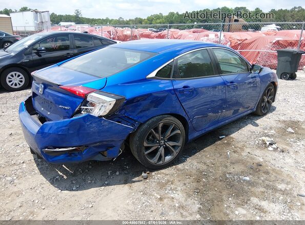 19XFC2F89KE010000 2019 HONDA CIVIC Blue Задня права чверть