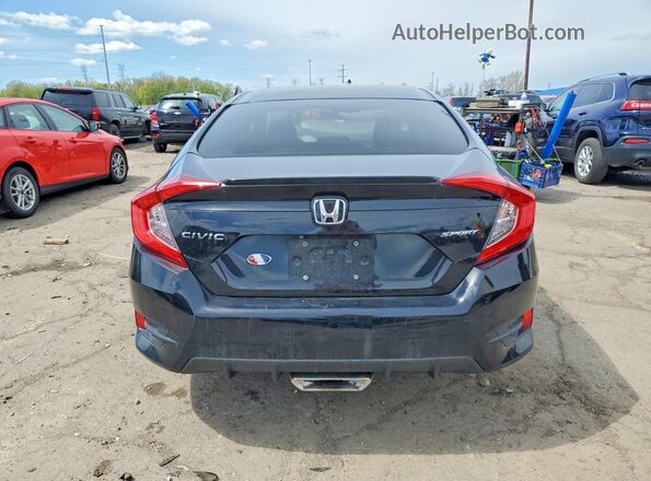 19XFC2F89LE009754 2020 HONDA CIVIC Черный Вид сзади